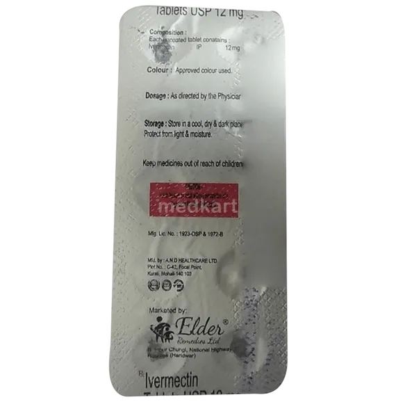 ivermectin 12mg tablet 10's